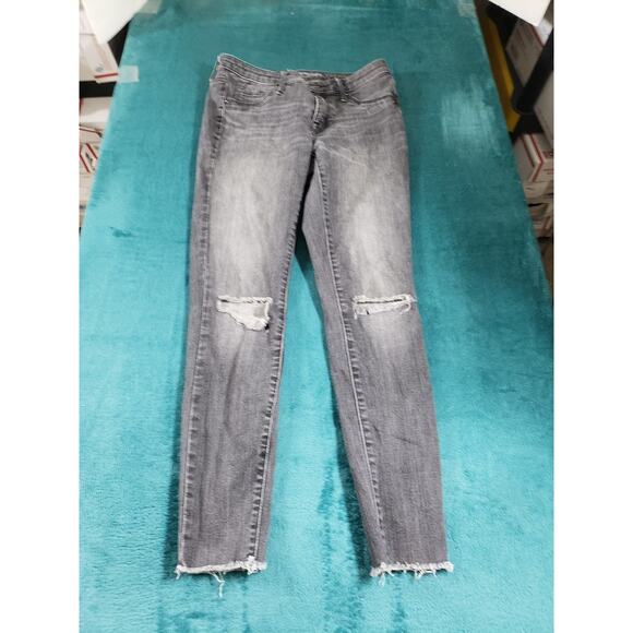 Mossimo Jeans Size 4 Womens Black Stretch Denim Ladies Pants Mid Rise Jegging - Picture 2 of 11